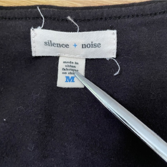 Urban Outfitters Silence + Noise Long Sleeve Dress Black - Size Medium - Picture 10 of 11